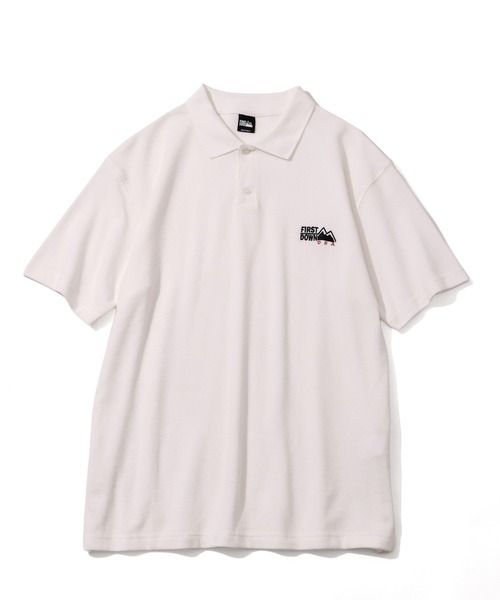 FIRST DOWN（ファーストダウン）の「【FIRST DOWN/ファーストダウン】S/S THEMAL POLO/ 半袖サーマルポロ（ポロシャツ・メンズ・オフホワイト/ブラック・M/L/XL）」の4枚目の写真