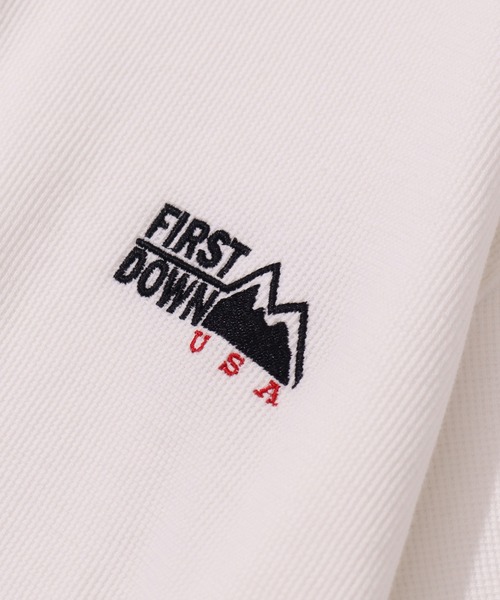 FIRST DOWN（ファーストダウン）の「【FIRST DOWN/ファーストダウン】S/S THEMAL POLO/ 半袖サーマルポロ（ポロシャツ・メンズ・オフホワイト/ブラック・M/L/XL）」の3枚目の写真