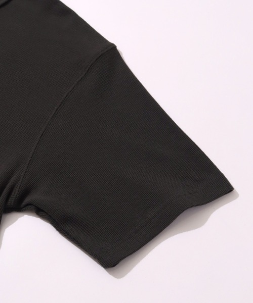 FIRST DOWN（ファーストダウン）の「【FIRST DOWN/ファーストダウン】S/S THEMAL POLO/ 半袖サーマルポロ（ポロシャツ・メンズ・オフホワイト/ブラック・M/L/XL）」の7枚目の写真