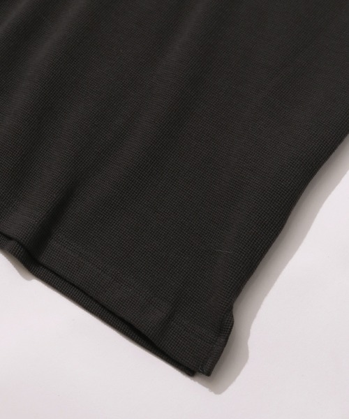 FIRST DOWN（ファーストダウン）の「【FIRST DOWN/ファーストダウン】S/S THEMAL POLO/ 半袖サーマルポロ（ポロシャツ・メンズ・オフホワイト/ブラック・M/L/XL）」の9枚目の写真