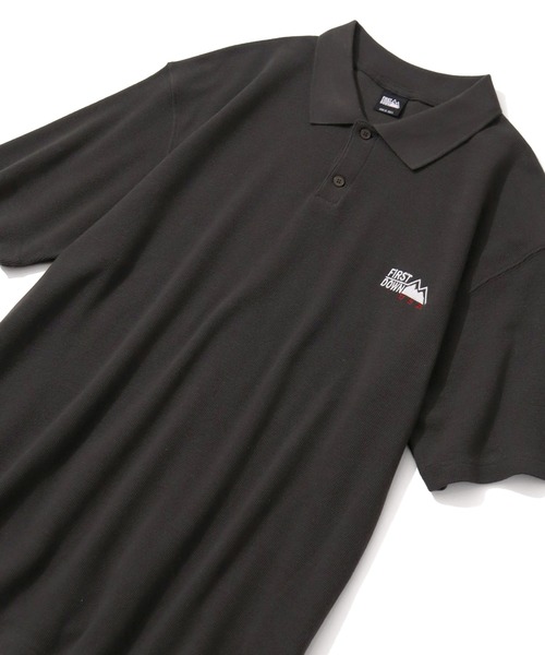 FIRST DOWN（ファーストダウン）の「【FIRST DOWN/ファーストダウン】S/S THEMAL POLO/ 半袖サーマルポロ（ポロシャツ・メンズ・オフホワイト/ブラック・M/L/XL）」の10枚目の写真