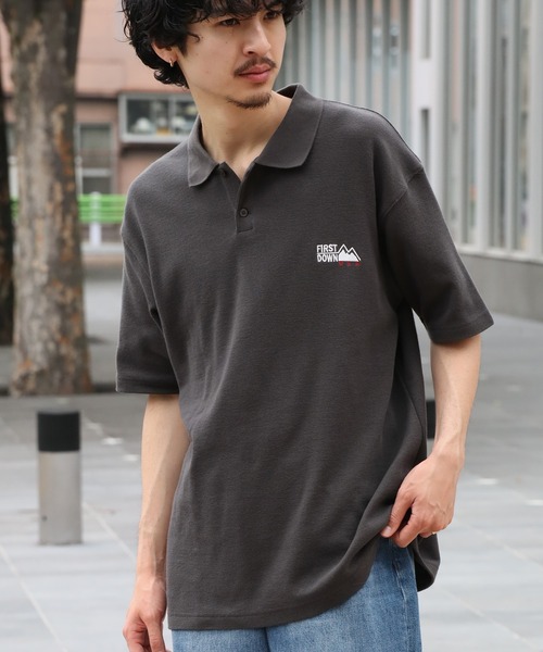 FIRST DOWN（ファーストダウン）の「【FIRST DOWN/ファーストダウン】S/S THEMAL POLO/ 半袖サーマルポロ（ポロシャツ・メンズ・オフホワイト/ブラック・M/L/XL）」の11枚目の写真