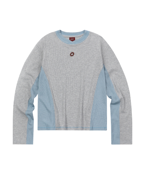 S'EST(エスイーエスティー)の「Panel Sleeve Gray(Tシャツ/カットソー・メンズ・グレー・SMALL/MEDIUM)」の1枚目の写真