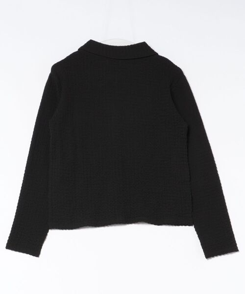 URBAN ISLAND SOCIETY(アーバンアイランドソサエティ)の「バブル クレープ シャツ レディース / URBAN ISLAND SOCIETY(アーバンアイランドソサエティ)(シャツ/ブラウス・レディース・ブラック/グレイッシュベージュ/アイボリー・FREE)」の4枚目の写真