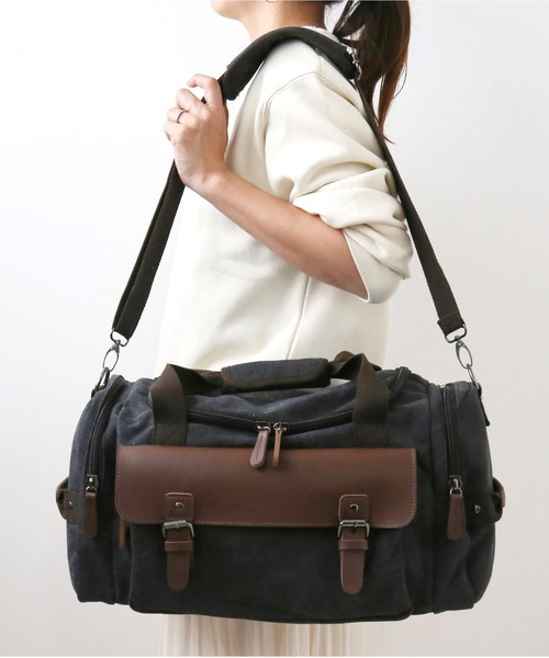 BACKYARD FAMILY(バックヤードファミリー)の「ボストンバッグ kbag26(ボストンバッグ・メンズ・ネイビー/ブラウン系その他/ワインレッド/グレー/ブラック/キャメル・FREE)」の2枚目の写真