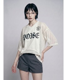 TAJEN:T（タジェント）の「【TAJEN:T】SHEER MESH GAME TEE/シアーメッシュゲームTシャツ（Tシャツ/カットソー）」
