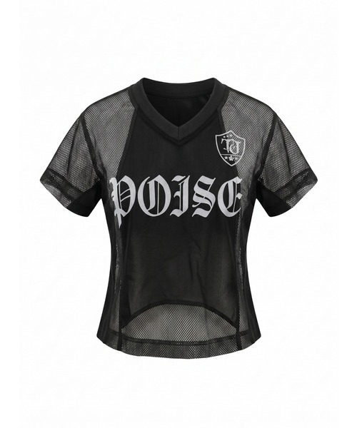 TAJEN:T(タジェント)の「【TAJEN:T】SHEER MESH GAME TEE/シアーメッシュゲームTシャツ(Tシャツ/カットソー・レディース・ホワイト/ブラック・1/2)」の20枚目の写真
