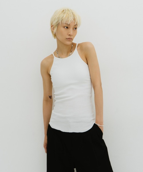 HANNE(アン)の「カップインアメスリキャミ(キャミソール・レディース・ホワイト/ブラック/ベージュ/チャコールグレー・S/FREE)」の20枚目の写真