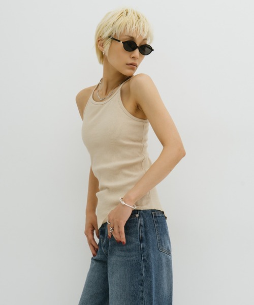 HANNE(アン)の「カップインアメスリキャミ(キャミソール・レディース・ホワイト/ブラック/ベージュ/チャコールグレー・S/FREE)」の11枚目の写真