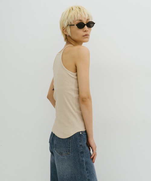 HANNE(アン)の「カップインアメスリキャミ(キャミソール・レディース・ホワイト/ブラック/ベージュ/チャコールグレー・S/FREE)」の13枚目の写真