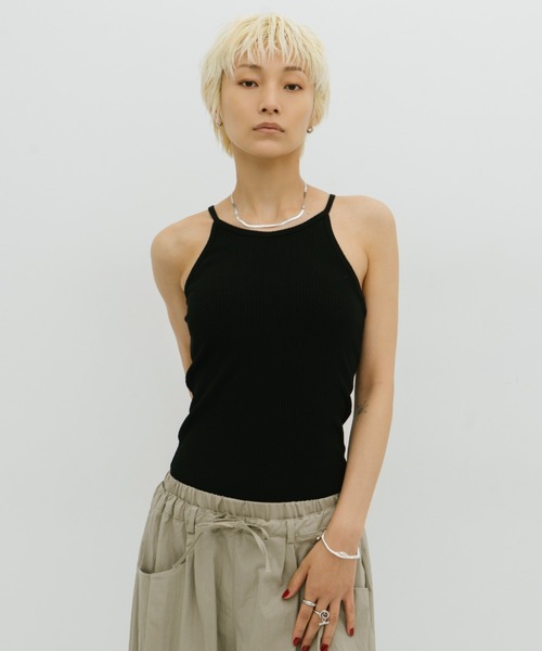 HANNE(アン)の「カップインアメスリキャミ(キャミソール・レディース・ホワイト/ブラック/ベージュ/チャコールグレー・S/FREE)」の5枚目の写真