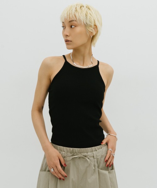 HANNE(アン)の「カップインアメスリキャミ(キャミソール・レディース・ホワイト/ブラック/ベージュ/チャコールグレー・S/FREE)」の8枚目の写真