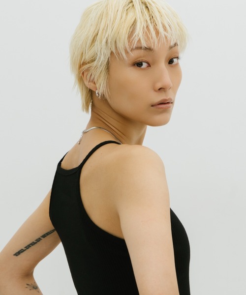 HANNE(アン)の「カップインアメスリキャミ(キャミソール・レディース・ホワイト/ブラック/ベージュ/チャコールグレー・S/FREE)」の9枚目の写真