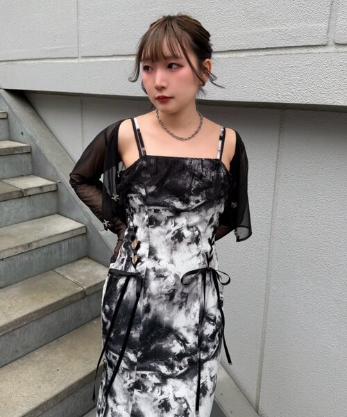 Mavie..7(メヴィセットゥ)の「【Mavie..7】シアーショートカーディガン(Tシャツ/カットソー・レディース・グレー系その他2/ブラウン系その他/ブラック・FREE)」の8枚目の写真