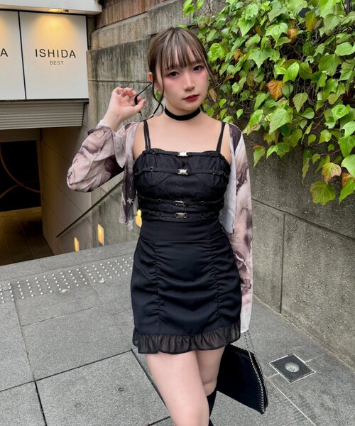 Mavie..7(メヴィセットゥ)の「【Mavie..7】シアーショートカーディガン(Tシャツ/カットソー・レディース・グレー系その他2/ブラウン系その他/ブラック・FREE)」の20枚目の写真