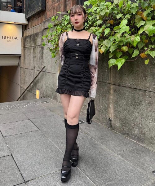 Mavie..7(メヴィセットゥ)の「【Mavie..7】シアーショートカーディガン(Tシャツ/カットソー・レディース・グレー系その他2/ブラウン系その他/ブラック・FREE)」の22枚目の写真