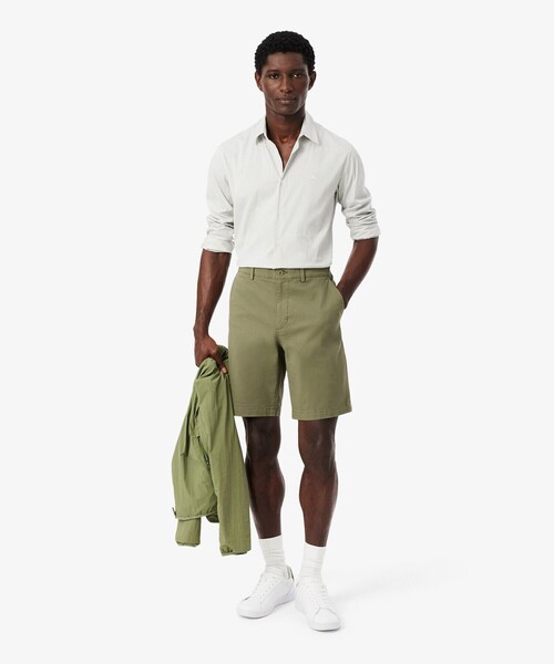 LACOSTE(ラコステ)の「ストレッチチノバミューダショーツ(その他パンツ・メンズ・ダークネイビー/モスグリーン・31/32)」の18枚目の写真