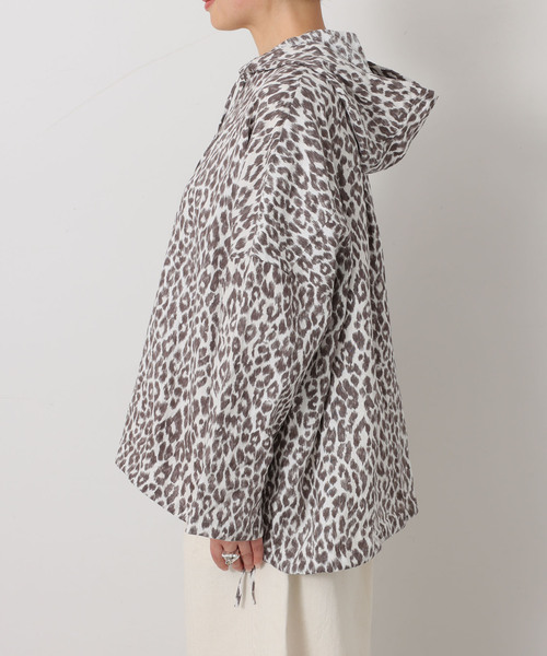 JOURNAL STANDARD LUXE(ジャーナルスタンダード ラックス)の「レオパリネン フードシャツ(シャツ/ブラウス・レディース・バーガンディー/ブラウン系その他/ブラック・FREE)」の6枚目の写真