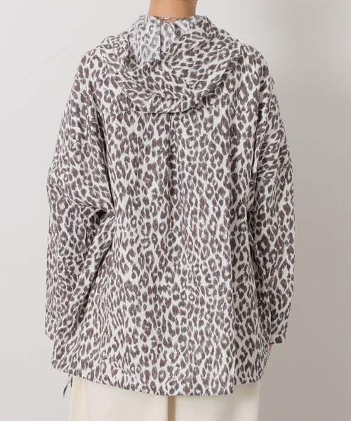 JOURNAL STANDARD LUXE(ジャーナルスタンダード ラックス)の「レオパリネン フードシャツ(シャツ/ブラウス・レディース・バーガンディー/ブラウン系その他/ブラック・FREE)」の7枚目の写真