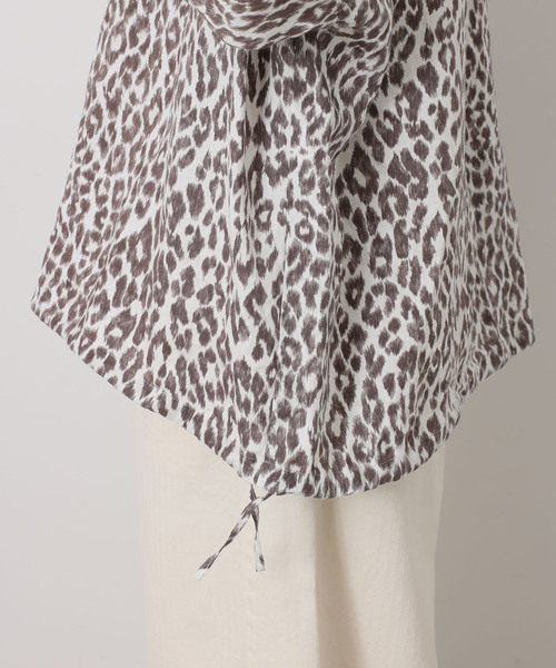 JOURNAL STANDARD LUXE(ジャーナルスタンダード ラックス)の「レオパリネン フードシャツ(シャツ/ブラウス・レディース・バーガンディー/ブラウン系その他/ブラック・FREE)」の13枚目の写真