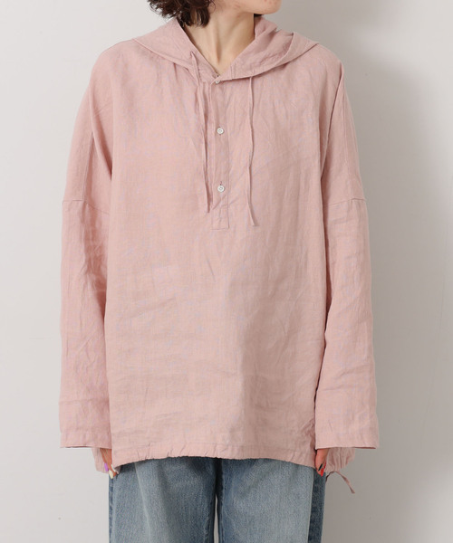 JOURNAL STANDARD LUXE(ジャーナルスタンダード ラックス)の「レオパリネン フードシャツ(シャツ/ブラウス・レディース・バーガンディー/ブラウン系その他/ブラック・FREE)」の20枚目の写真