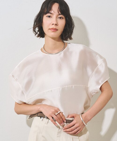 Whim Gazette シアーシルエットブラウス セール】シアーシルエットブラウス（シャツ/ブラウス）｜Whim Gazette