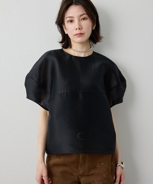 Whim Gazette シアーシルエットブラウス セール】シアーシルエットブラウス（シャツ/ブラウス）｜Whim Gazette