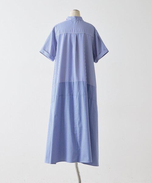 ear PAPILLONNER(イアパピヨネ)の「切替ストライプワンピース【SUM1 STYLE】(ワンピース・レディース・レッド/ブルー・FREE)」の12枚目の写真
