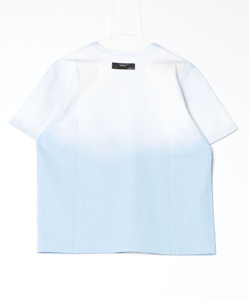 ESSENTIAL(エッセンシャル)の「ヘビー天竺 グラデーションTシャツ(WEB限定)(Tシャツ/カットソー・レディース・サックスブルー/ピンク・FREE)」の15枚目の写真