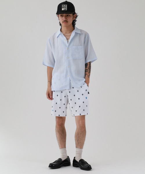 FUNALIVE(ファンアライブ)の「EARLSCOURT STING/FLUER-DE-LIS SHORTS アールズコート スティング フルール・ド・リス ショーツ(その他パンツ・メンズ・ブラック/ホワイト・XL/L)」の19枚目の写真