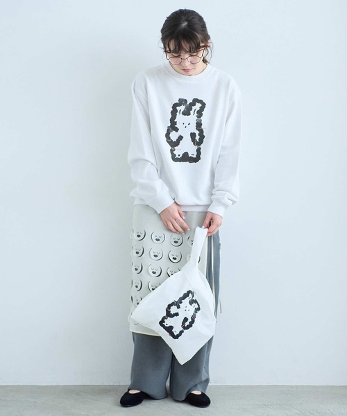 I am I in fact...（アイアムアイインファクト）の「U-MA SWEAT SHIRT（スウェット・レディース・ホワイト・FREE）」の11枚目の写真