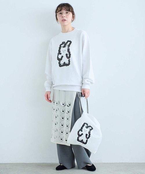 I am I in fact...（アイアムアイインファクト）の「U-MA SWEAT SHIRT（スウェット・レディース・ホワイト・FREE）」の12枚目の写真