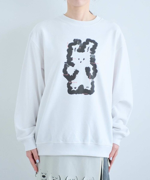 I am I in fact...（アイアムアイインファクト）の「U-MA SWEAT SHIRT（スウェット・レディース・ホワイト・FREE）」の13枚目の写真