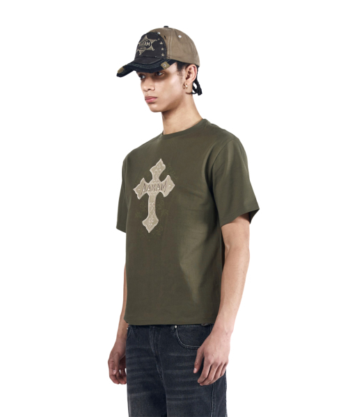 AAKAM(アーカム)の「AKM CROS2 Half Top (Khaki)(Tシャツ/カットソー・レディース・その他・2/3/1)」の14枚目の写真