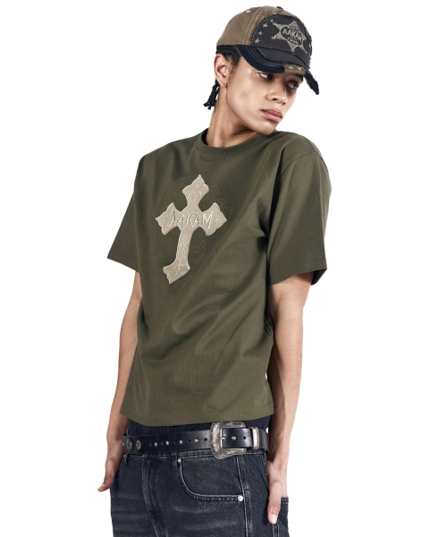 AAKAM(アーカム)の「AKM CROS2 Half Top (Khaki)(Tシャツ/カットソー・レディース・その他・2/3/1)」の16枚目の写真