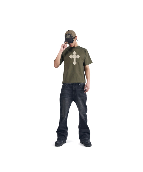 AAKAM(アーカム)の「AKM CROS2 Half Top (Khaki)(Tシャツ/カットソー・レディース・その他・2/3/1)」の17枚目の写真