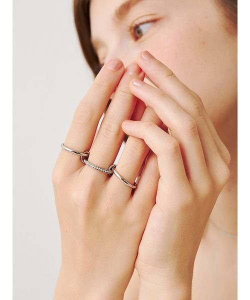 SOFER(ソフェル)の「三連コネクテッドリング(リング・レディース・ゴールド/シルバー・11/13)」の17枚目の写真