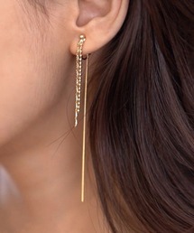 YU-KA:ロングチェーンイヤリング Long chain earrings