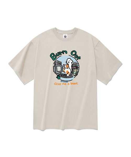 RADINEO(ラディネオ)の「バーナウト 半袖Tシャツ ベージュ(Tシャツ/カットソー・メンズ・その他・SMALL/MEDIUM/LARGE/X-LARGE)」の1枚目の写真