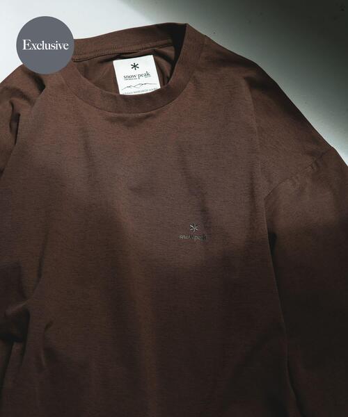 Snow Peak(スノーピーク)の「『別注』Snow Peak Apparel×DOORS WA/AC DRAWSTRING T-SHIRTS(Tシャツ/カットソー・メンズ・ブラウン/チャコールグレー/ホワイト/カーキ・MEDIUM/LARGE/X-LARGE)」の3枚目の写真