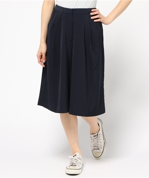 earth music&ecology（アースミュージックアンドエコロジー）の「【2016Summer】ミディガウチョパンツ（その他パンツ・レディース・キャメル/ネイビー/ブラック/グレイッシュベージュ・FREE）」の4枚目の写真