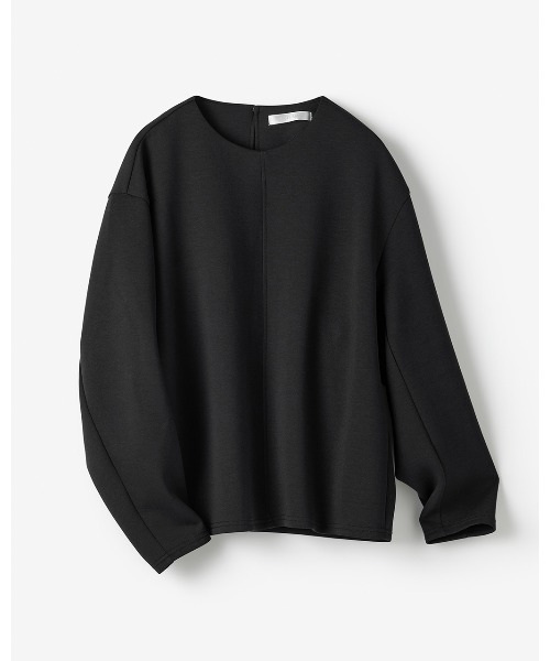 DoCLASSE( ドゥクラッセ)の「ライトダンボールニット・センター切替トップス(Tシャツ/カットソー・レディース・ブラック/グレー/ライトブラウン/ダークネイビー・LL/S/M/L)」の8枚目の写真