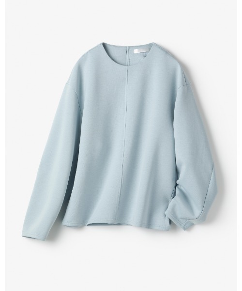 DoCLASSE( ドゥクラッセ)の「ライトダンボールニット・センター切替トップス(Tシャツ/カットソー・レディース・ブラック/グレー/ライトブラウン/ダークネイビー・LL/S/M/L)」の13枚目の写真