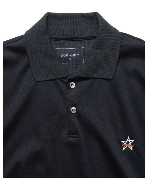 SOPHNET.（ソフネット）の「STAR S/S POLO SHIRT（ポロシャツ・メンズ・ホワイト/ブラック/ピンク・1/2/3/4）」の7枚目の写真