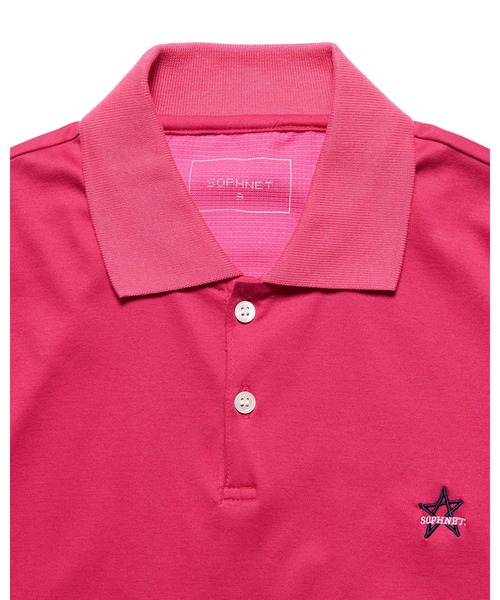 SOPHNET.（ソフネット）の「STAR S/S POLO SHIRT（ポロシャツ・メンズ・ホワイト/ブラック/ピンク・1/2/3/4）」の11枚目の写真