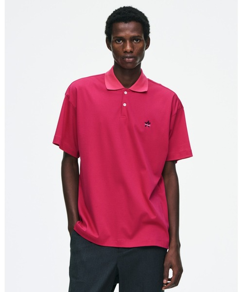 SOPHNET.（ソフネット）の「STAR S/S POLO SHIRT（ポロシャツ・メンズ・ホワイト/ブラック/ピンク・1/2/3/4）」の4枚目の写真