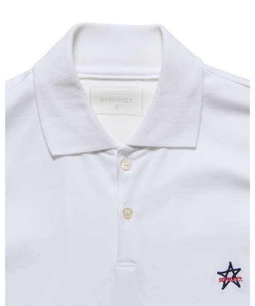 SOPHNET.（ソフネット）の「STAR S/S POLO SHIRT（ポロシャツ・メンズ・ホワイト/ブラック/ピンク・1/2/3/4）」の15枚目の写真
