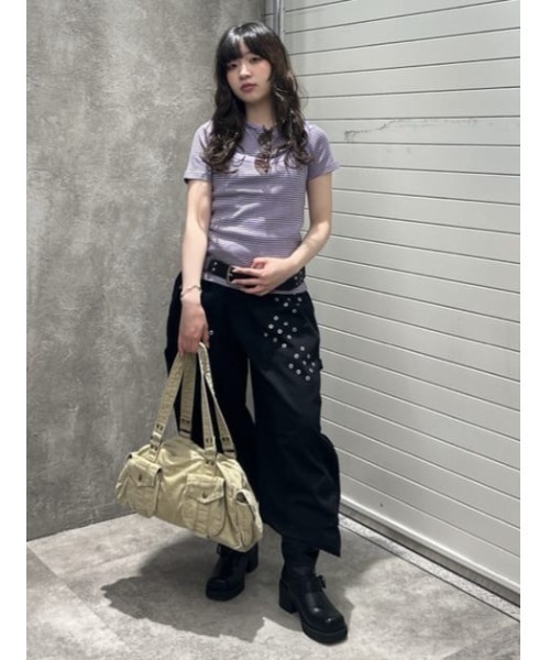 THROW by SLY(スローバイスライ)の「MillerxTHROW ONESHOULDER TOPSTHROW ミラースローワンショルダートップス 夏服 秋服(Tシャツ/カットソー・レディース・パープル系その他/ブラウン系その他2・FREE)」の18枚目の写真