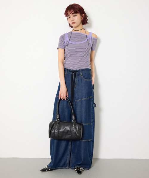 THROW by SLY(スローバイスライ)の「MillerxTHROW ONESHOULDER TOPSTHROW ミラースローワンショルダートップス 夏服 秋服(Tシャツ/カットソー・レディース・パープル系その他/ブラウン系その他2・FREE)」の22枚目の写真