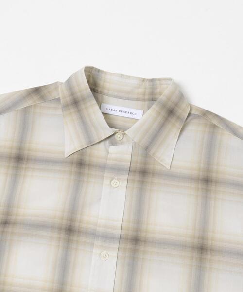 URBAN RESEARCH(アーバンリサーチ)の「SHEER CH SQUARE CUT SHIRTS(シャツ/ブラウス・メンズ・グリーン/アイボリー/ブラック・LARGE/MEDIUM)」の10枚目の写真